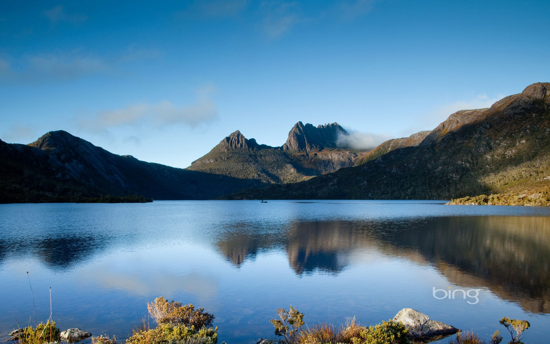 Reflections On Dove Lake Cradle Mountains Tasmania Hq Wallpaper