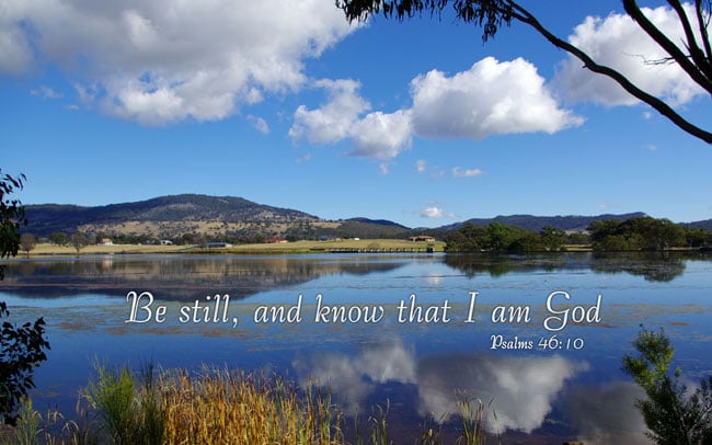 Be still and know that I am God I will be exalted among the heathen 650x406