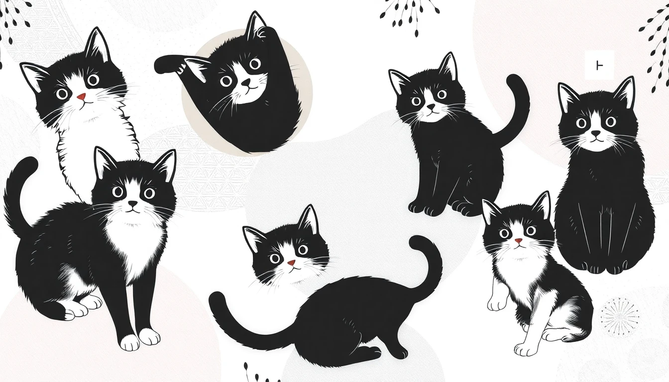 Black And White Cat Wallpaper