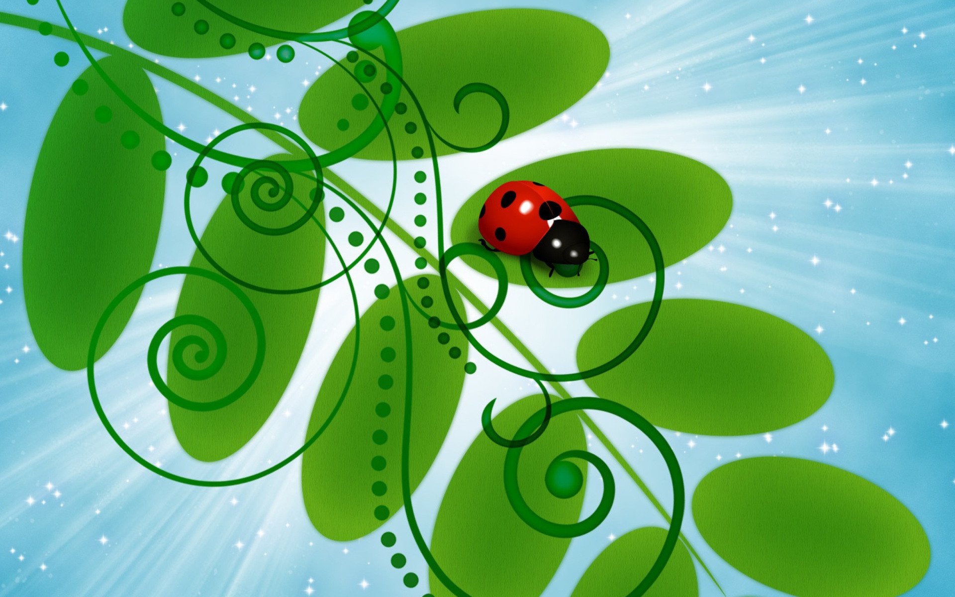 Ladybug Wallpaper Vector