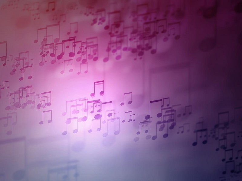 Floating Music Notes Wallpaper Wide HD