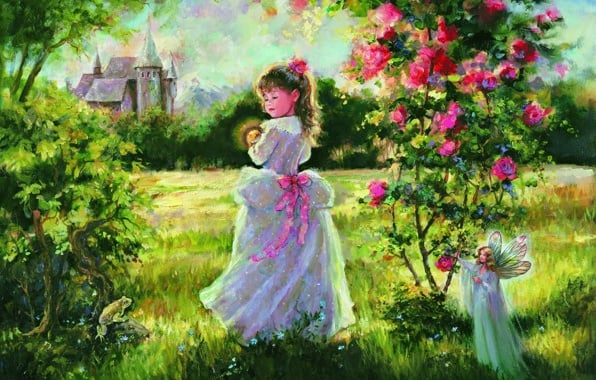 Free download Wallpaper the painting painting mary baxter st clair girl 