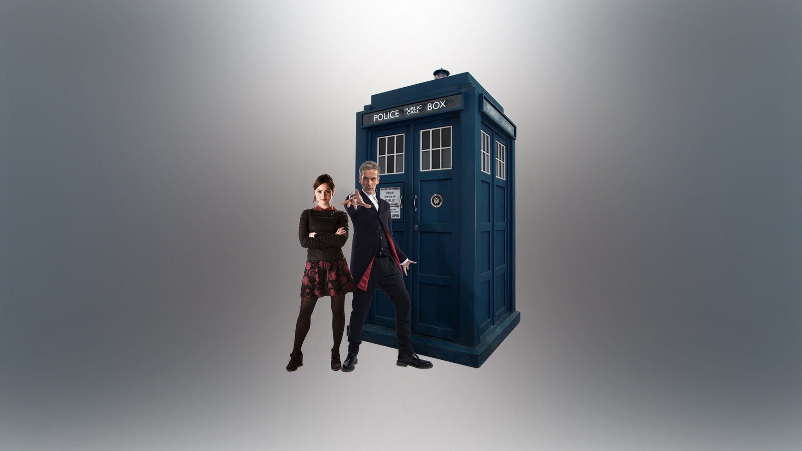 Doctor Who Peter Capaldi And Jenna Coleman By The Dr Unknown On