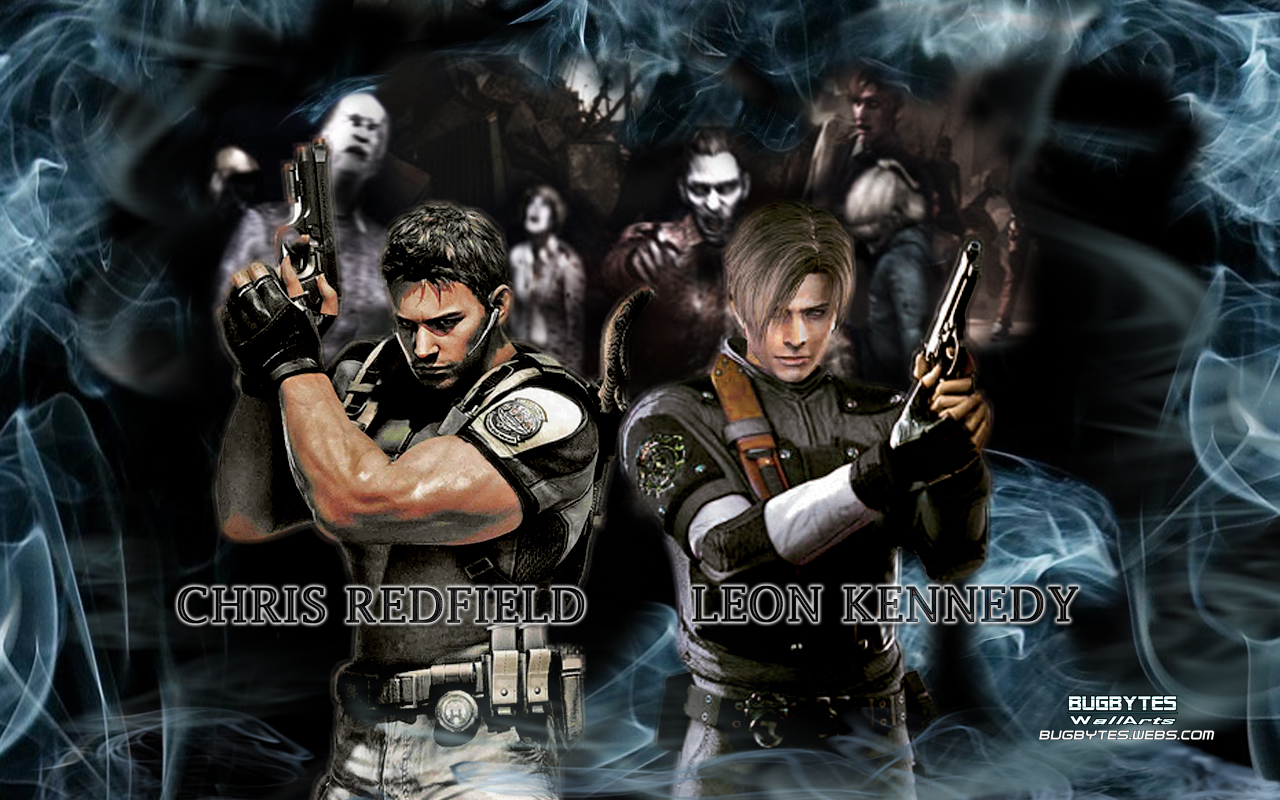 Chris Redfield And Leon Kennedy Wallpaper