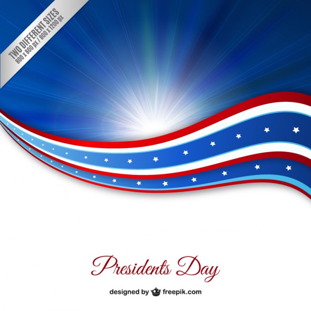 Presidents Day Blue Background Vector