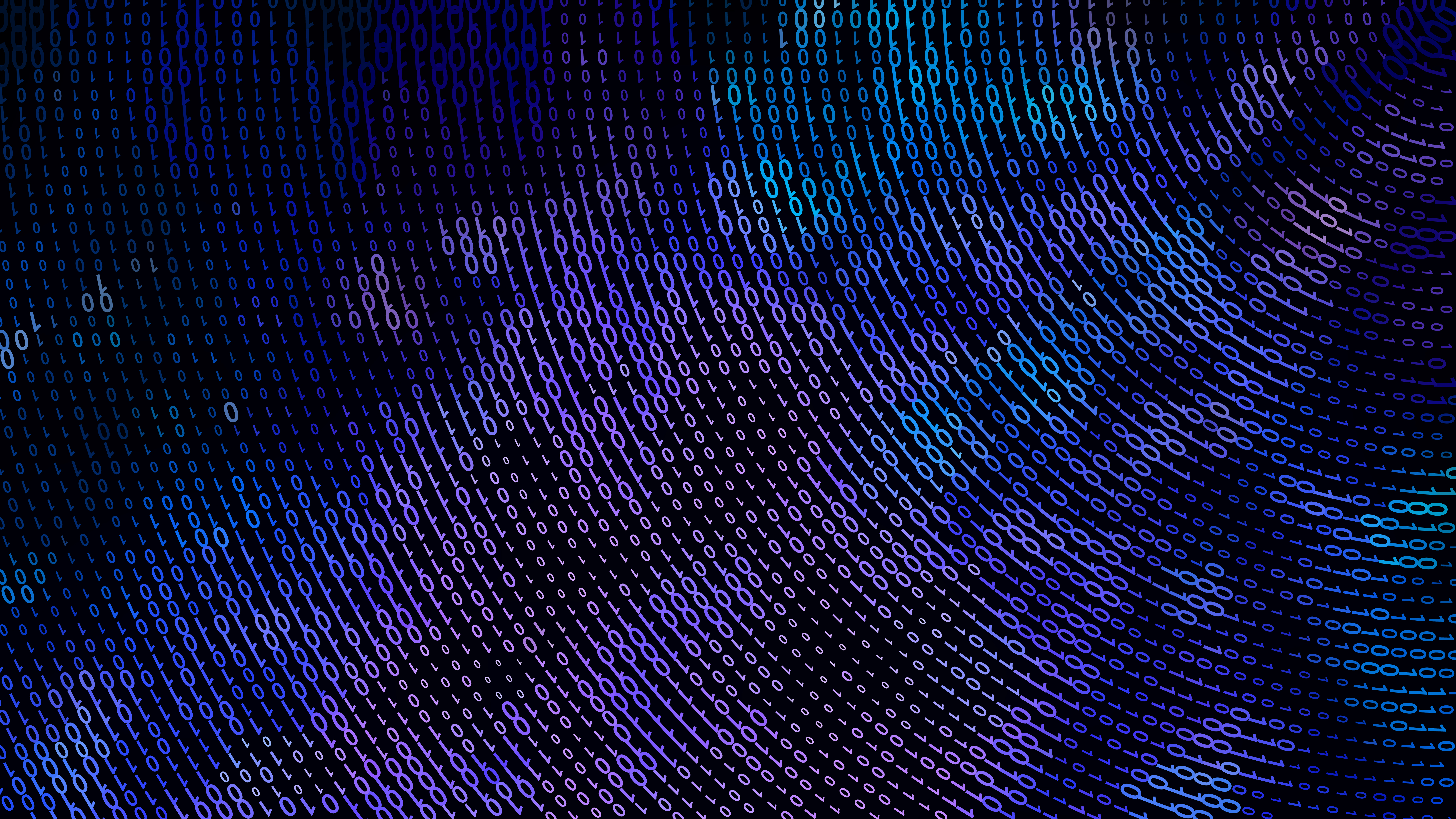 Black Blue And Purple Binary Code Background Vector