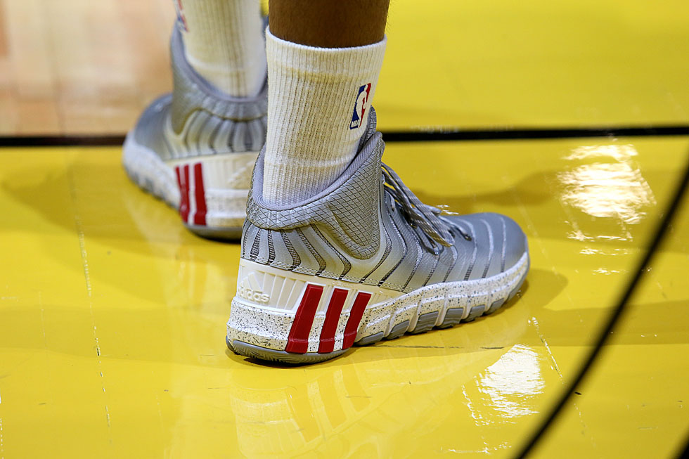 News Photo Closeup Of The Shoes Worn By Stephen Curry Car
