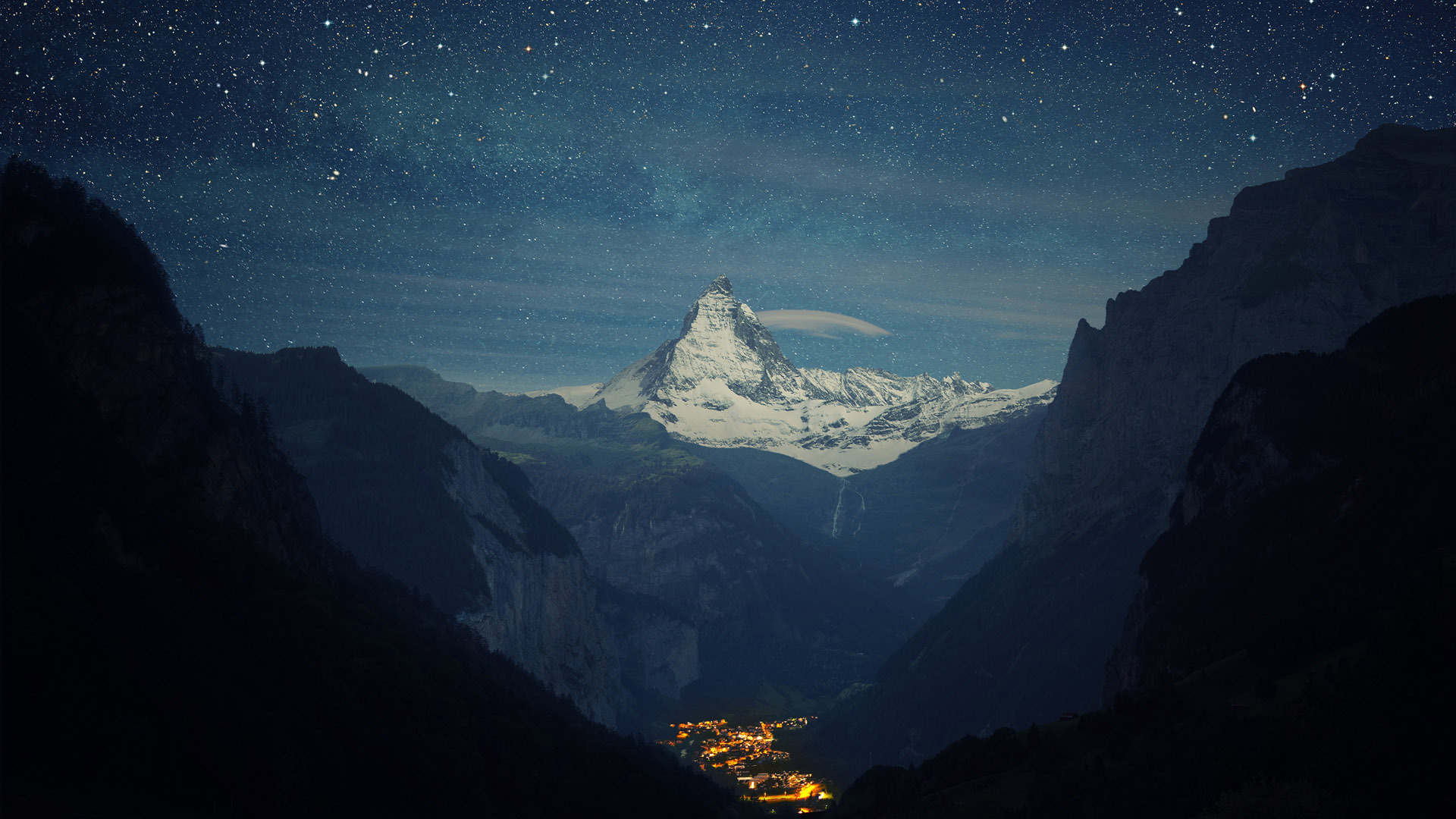 Lauterbrunnen Valley And The Matterhorn Peak Nature HD Wallpaper
