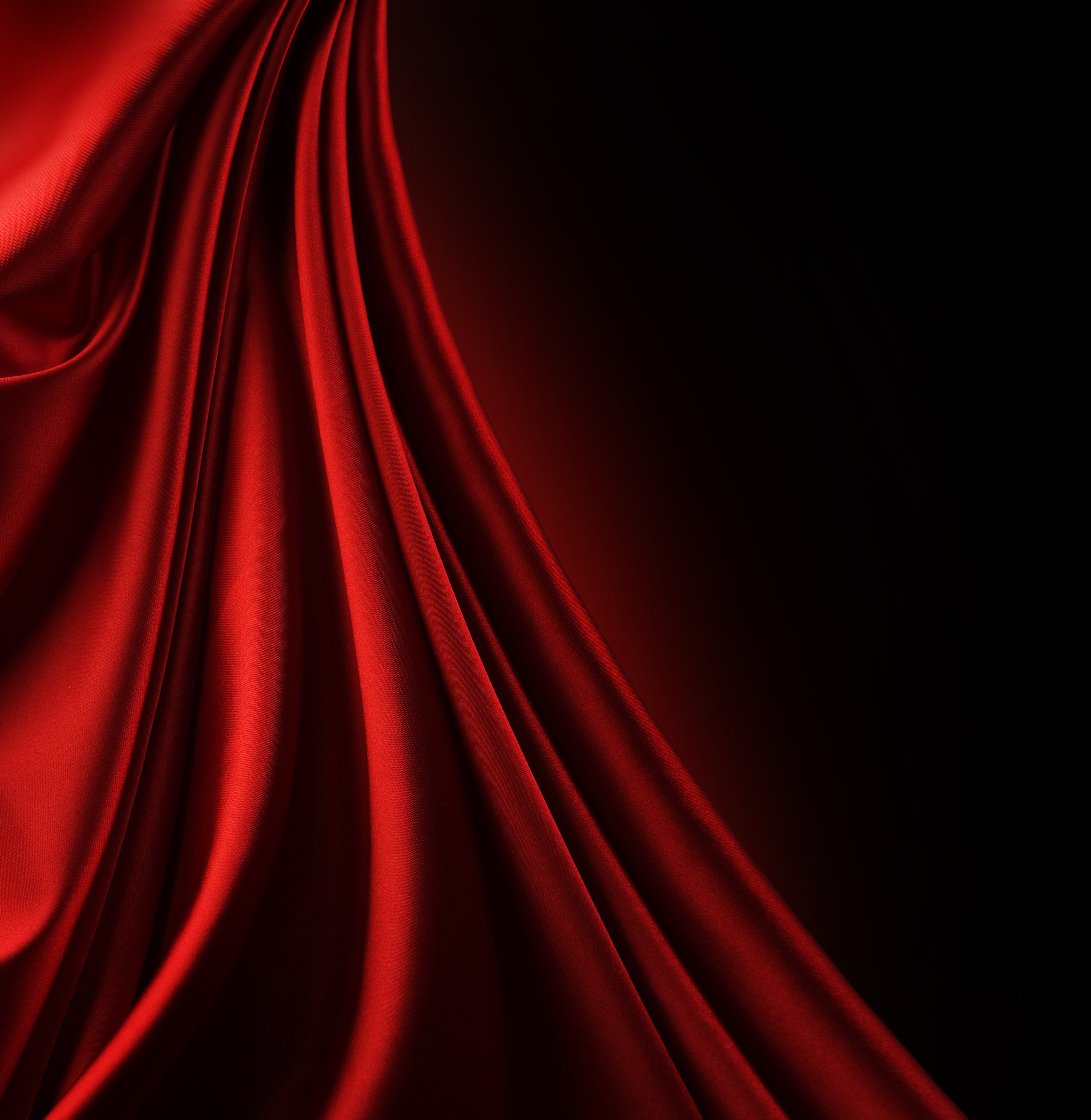 Red Fabric Cloth Background Silk Photo Texture