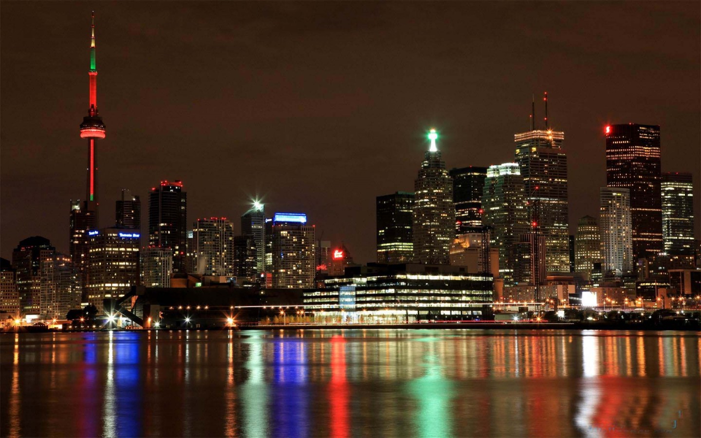 Toronto City Skyline At Night Wallpaper 1440x900 pixel City HD