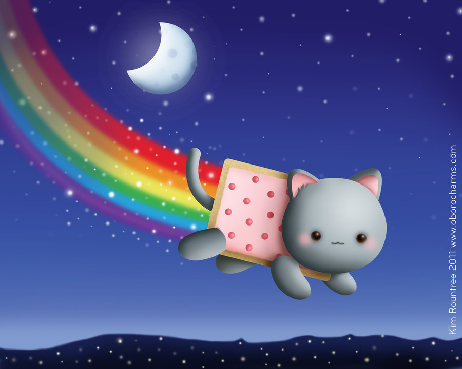 Nyan Cat Wallpaper By Oborochann