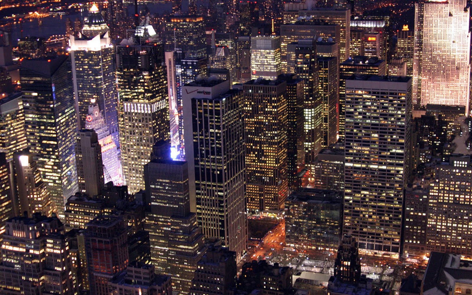 Label Cityscapes New York Night Skyline