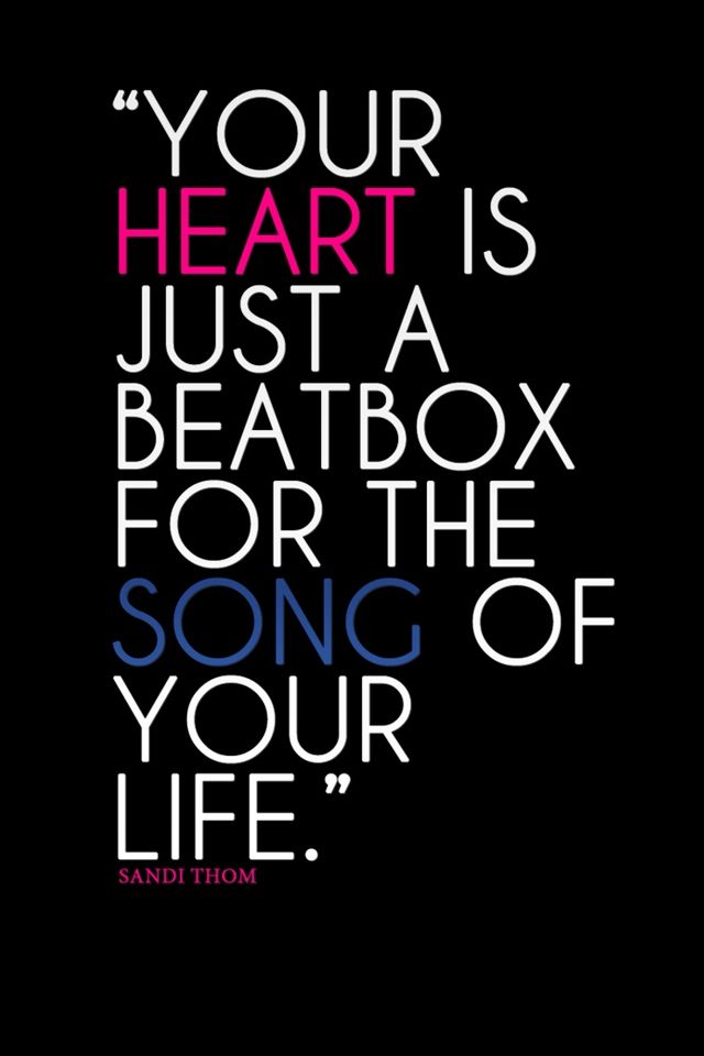 Your Heart Real Music Love Quotes Wallpaper
