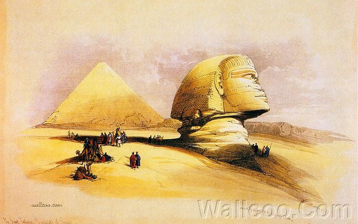 David Roberts Paintings The Ancient Egpyt And Egyptian Architectures
