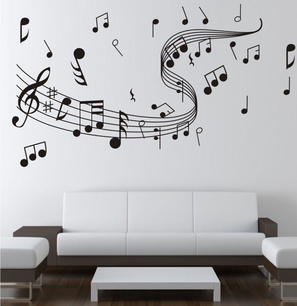 Note Music Wall Sticker Decal Arts Paper