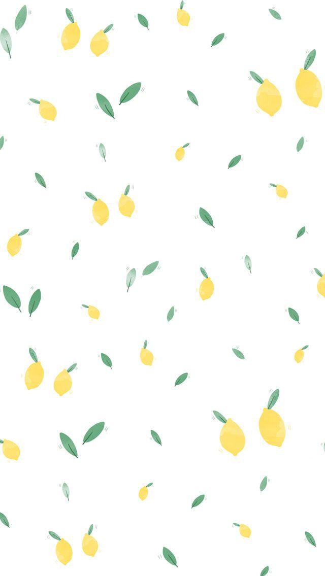 Summer Lemon iPhone Wallpaper Home Screen Panpins