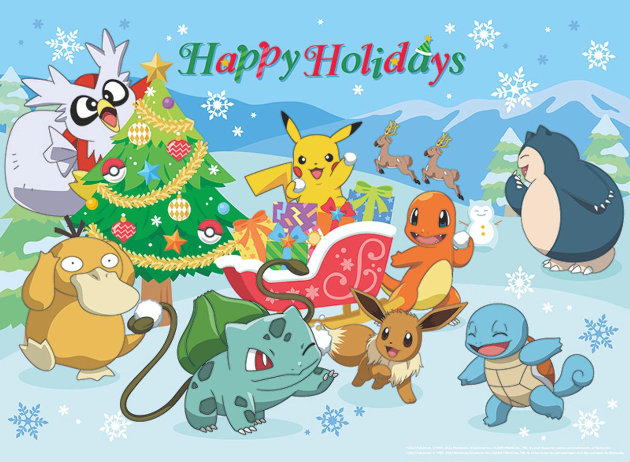 Pokemon Happy Holidays Piece Puzzle