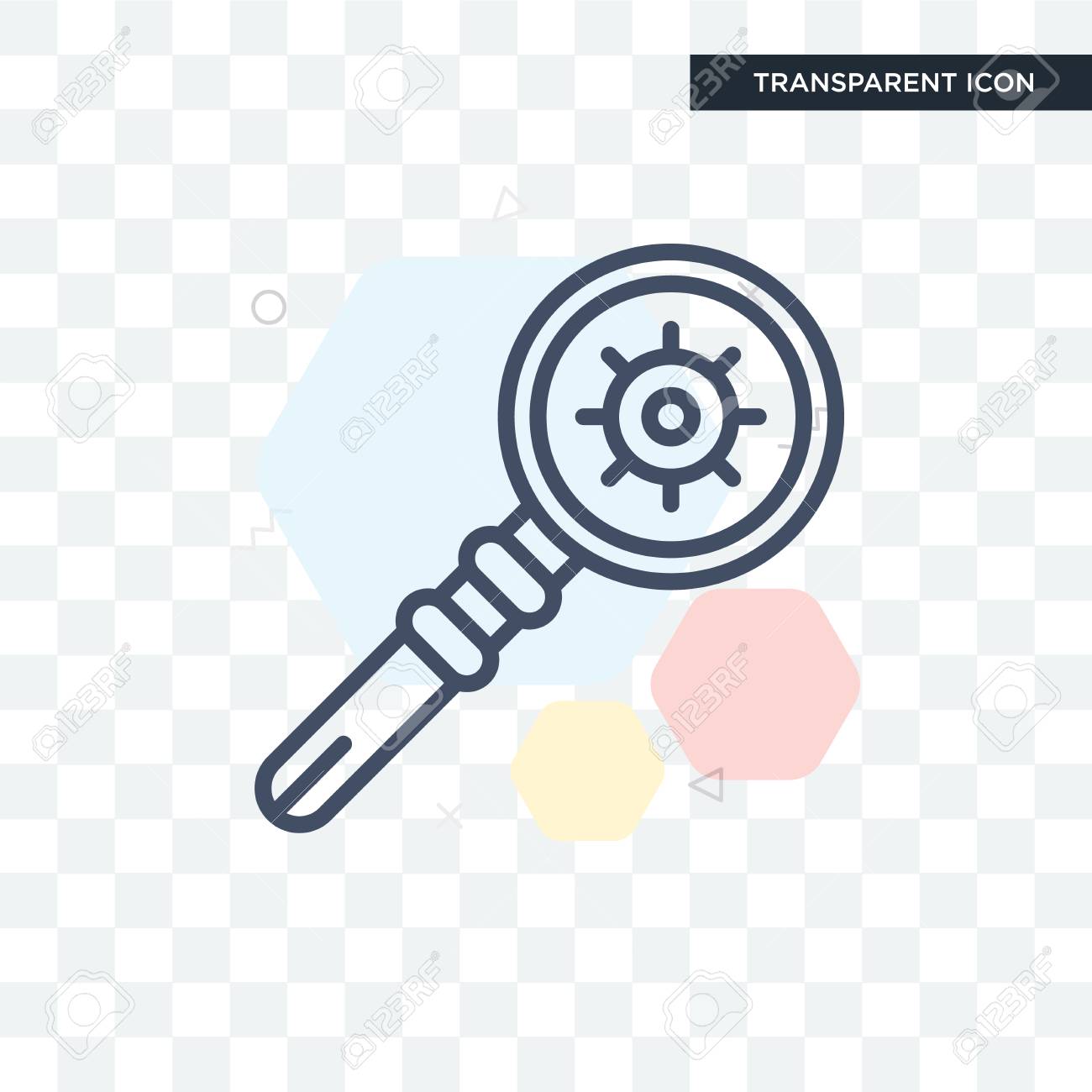 Observation Vector Icon Isolated On Transparent Background