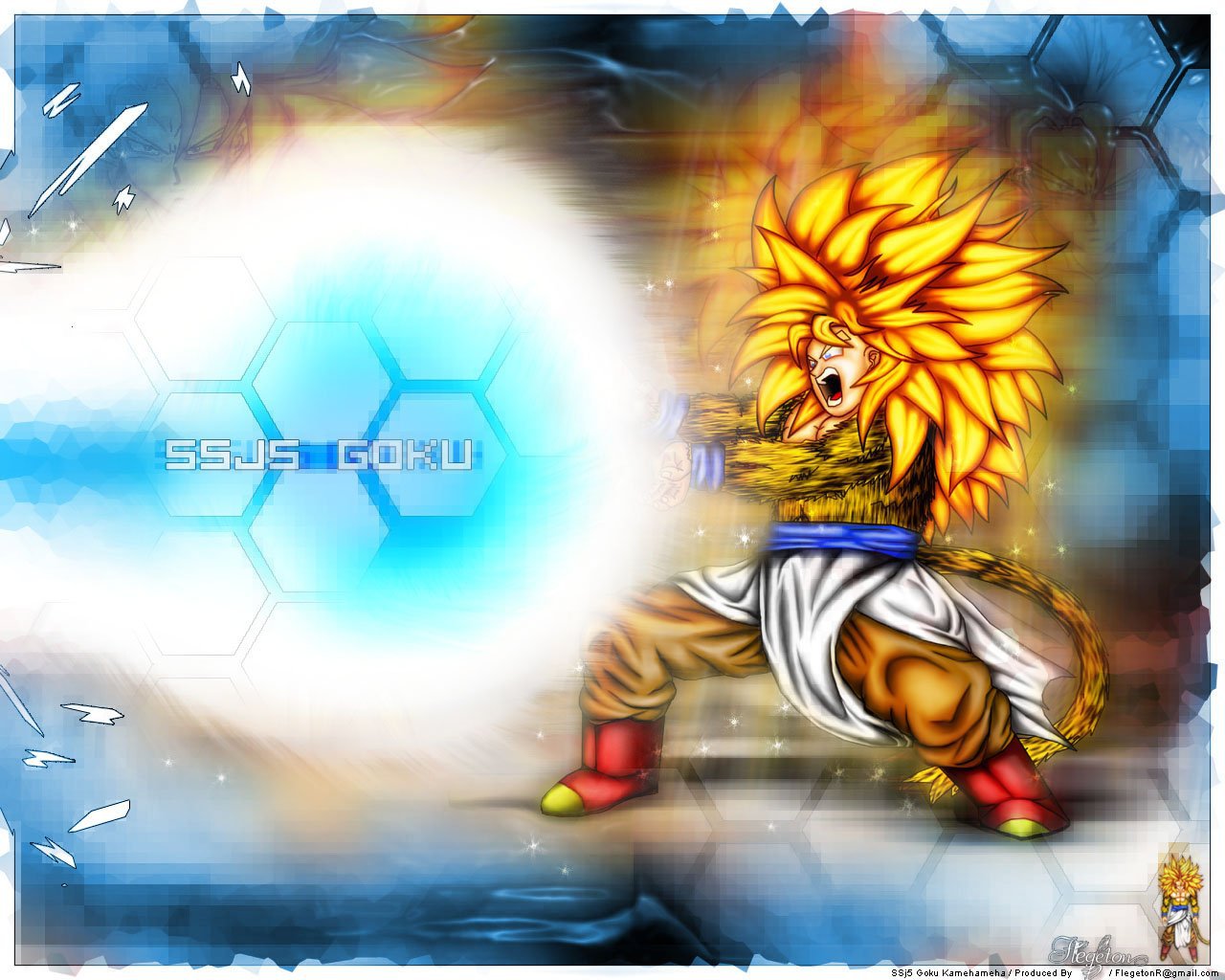 Kamehameha Goku Wallpaper Ssj5 By