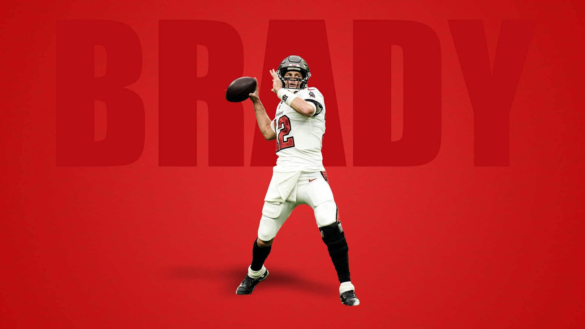 Tom Brady The Goat Of Nfl Quarterbacks Wallpaper