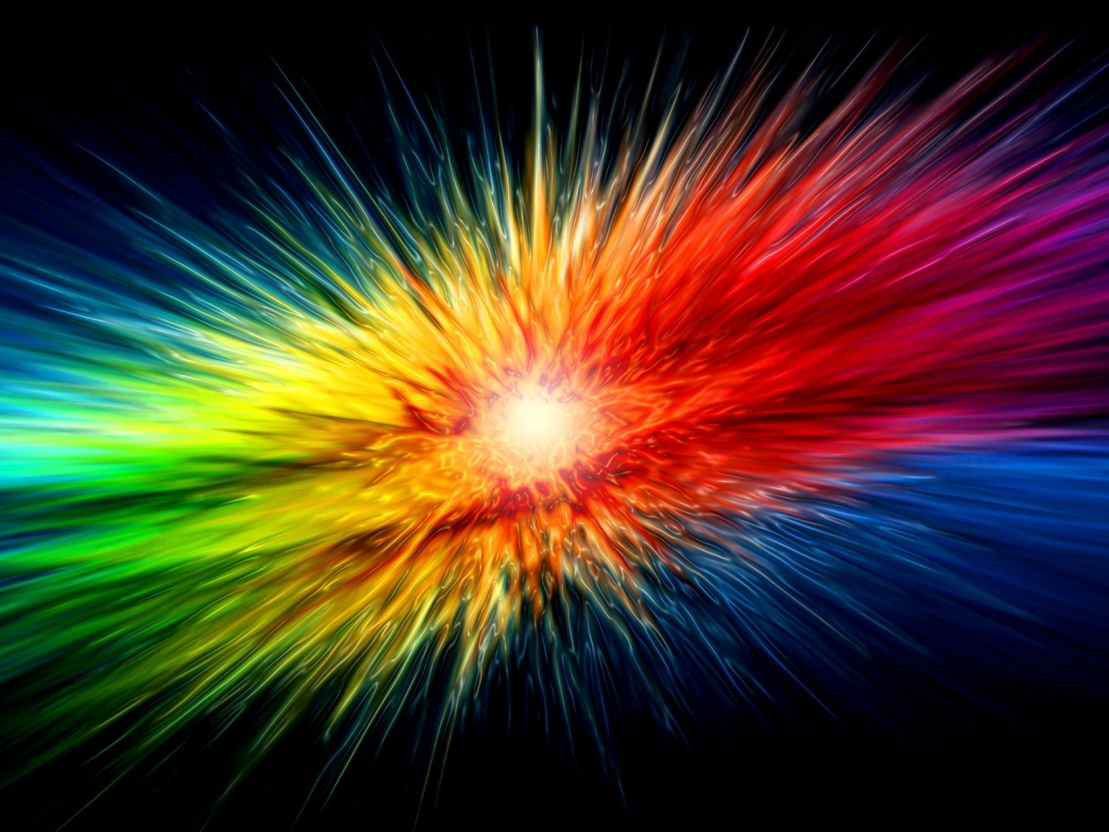Supernova Rainbow Explosion Standard Image Abstract 3d