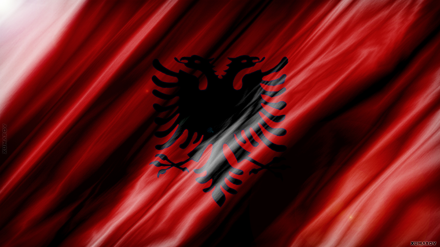 Wallpaper Albanian Flag HD