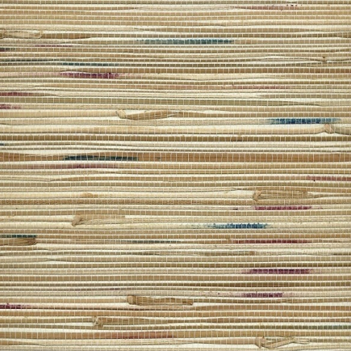 Multi coloured Seagrass Natural Grasscloth Wallpaper