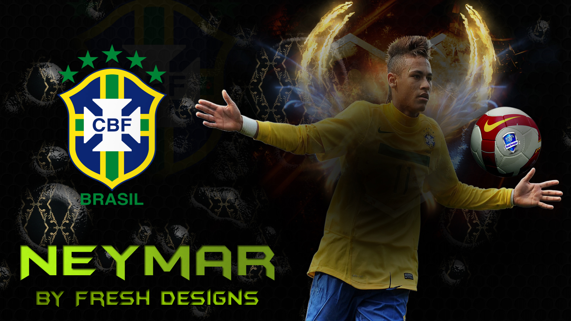 Wallpaper Football Players Neymar Id
