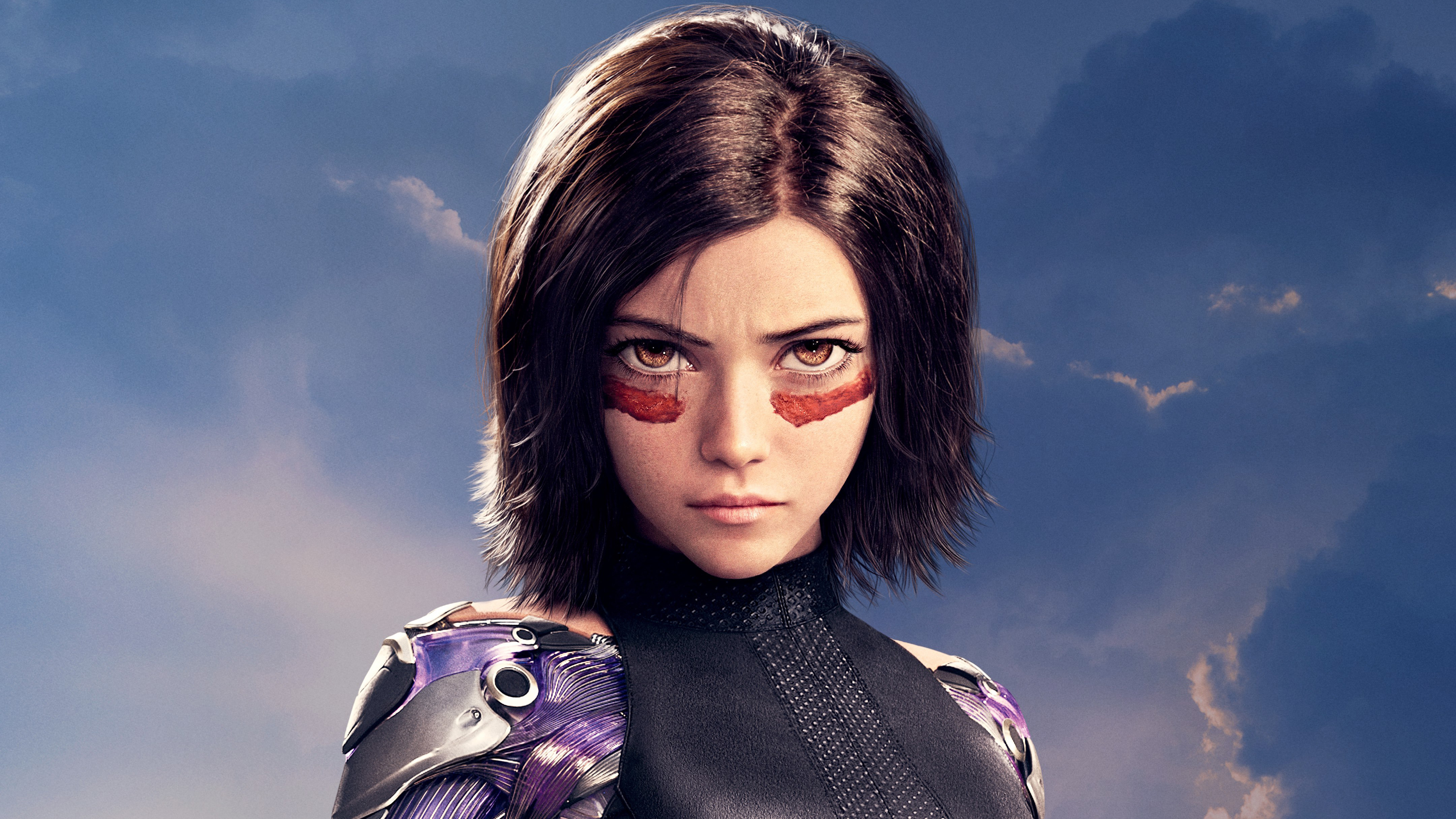 Rosa Salazar As Alita In Battle Angel HD Movies 4k Wallpaper