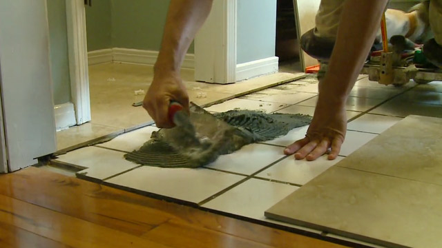 Free How To Lay Tile Over A Floor Todays Homeowner Tile Floor Todays Homeowner