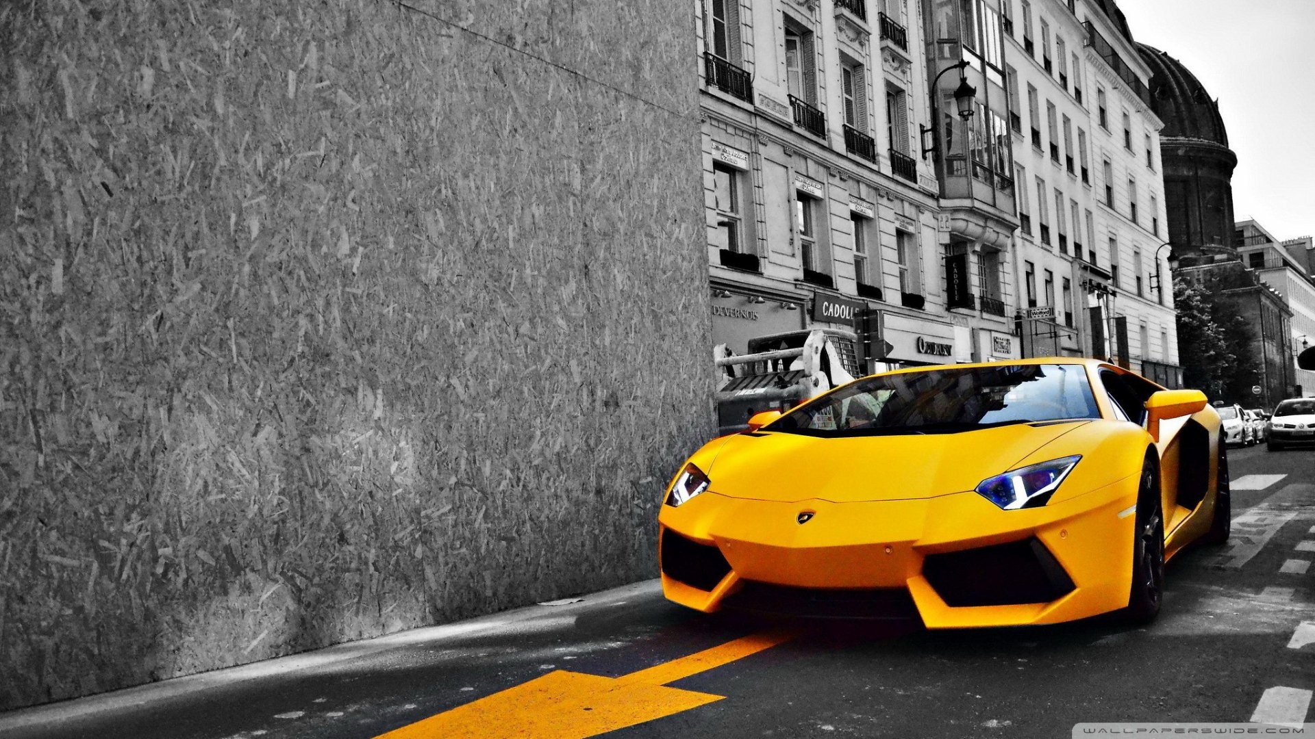 Yellow Lamborghini Aventador 4k HD Desktop Wallpaper For