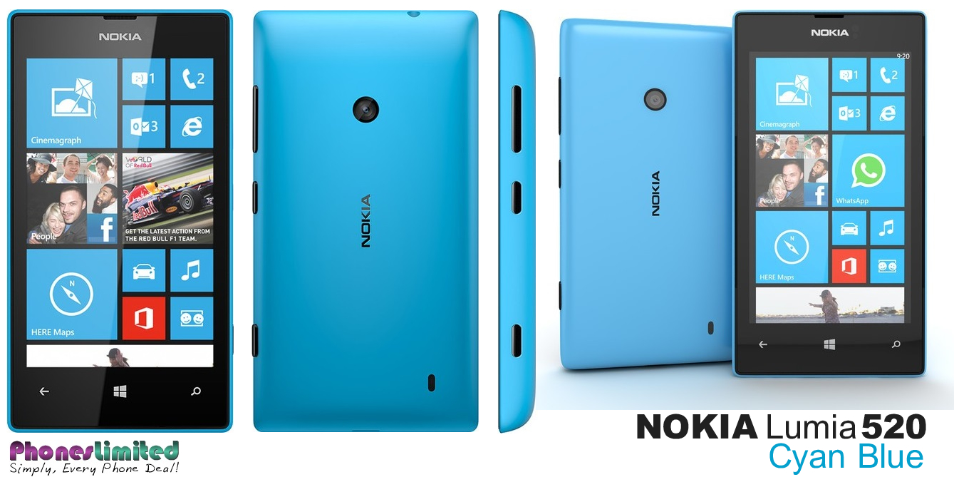 Download image Cyan Blue Nokia Lumia Windows Phone PC Android iPhone