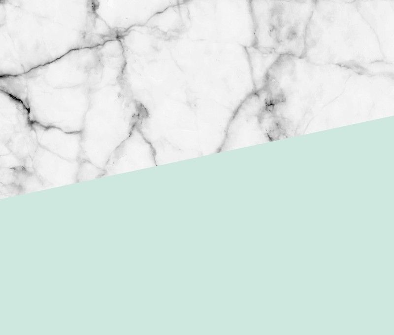 Real White Marble Half Pastel Mint Green Wallpaper