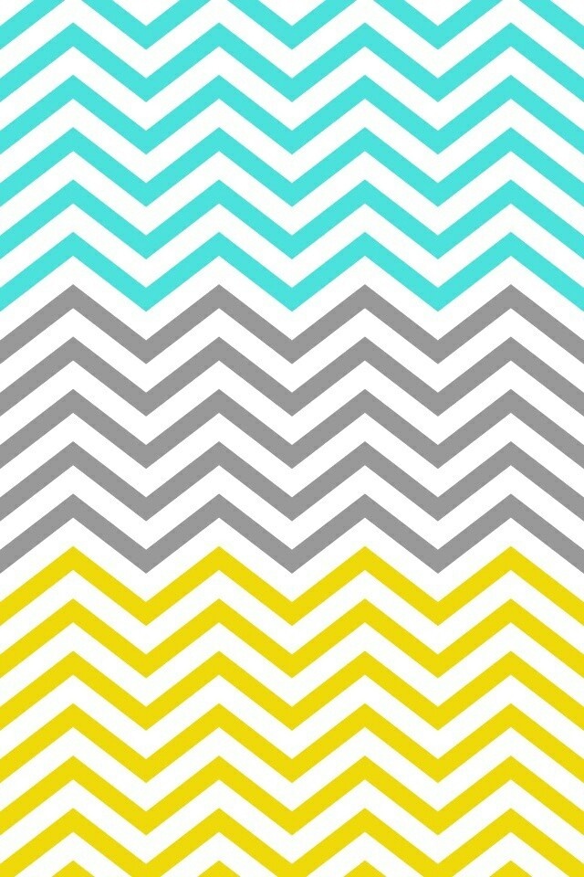 Mint Gray And Yellow Chevron Wallpaper More iPhone