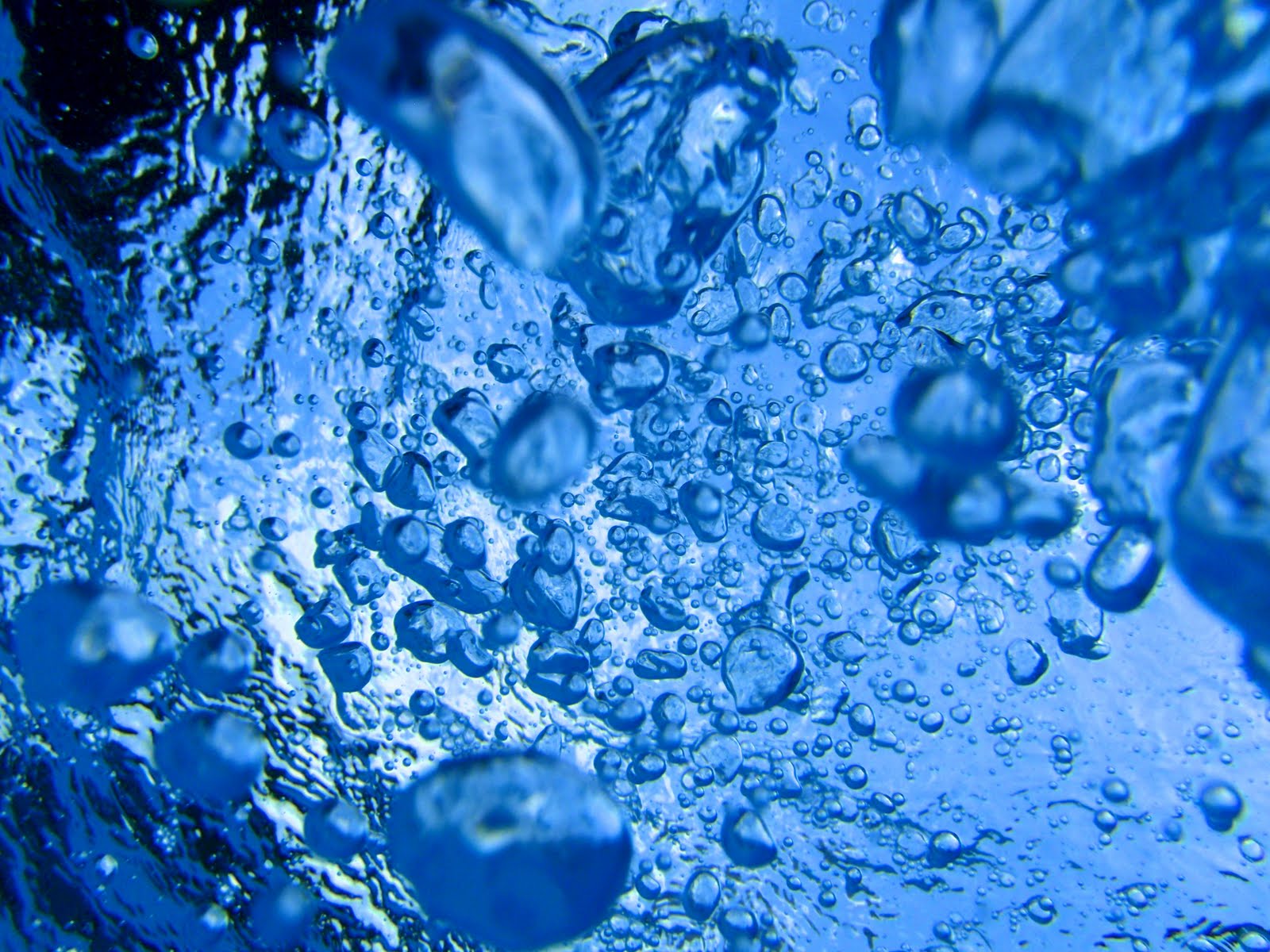 3d Backgrounds Blue Bubbles PC Android iPhone and iPad Wallpapers