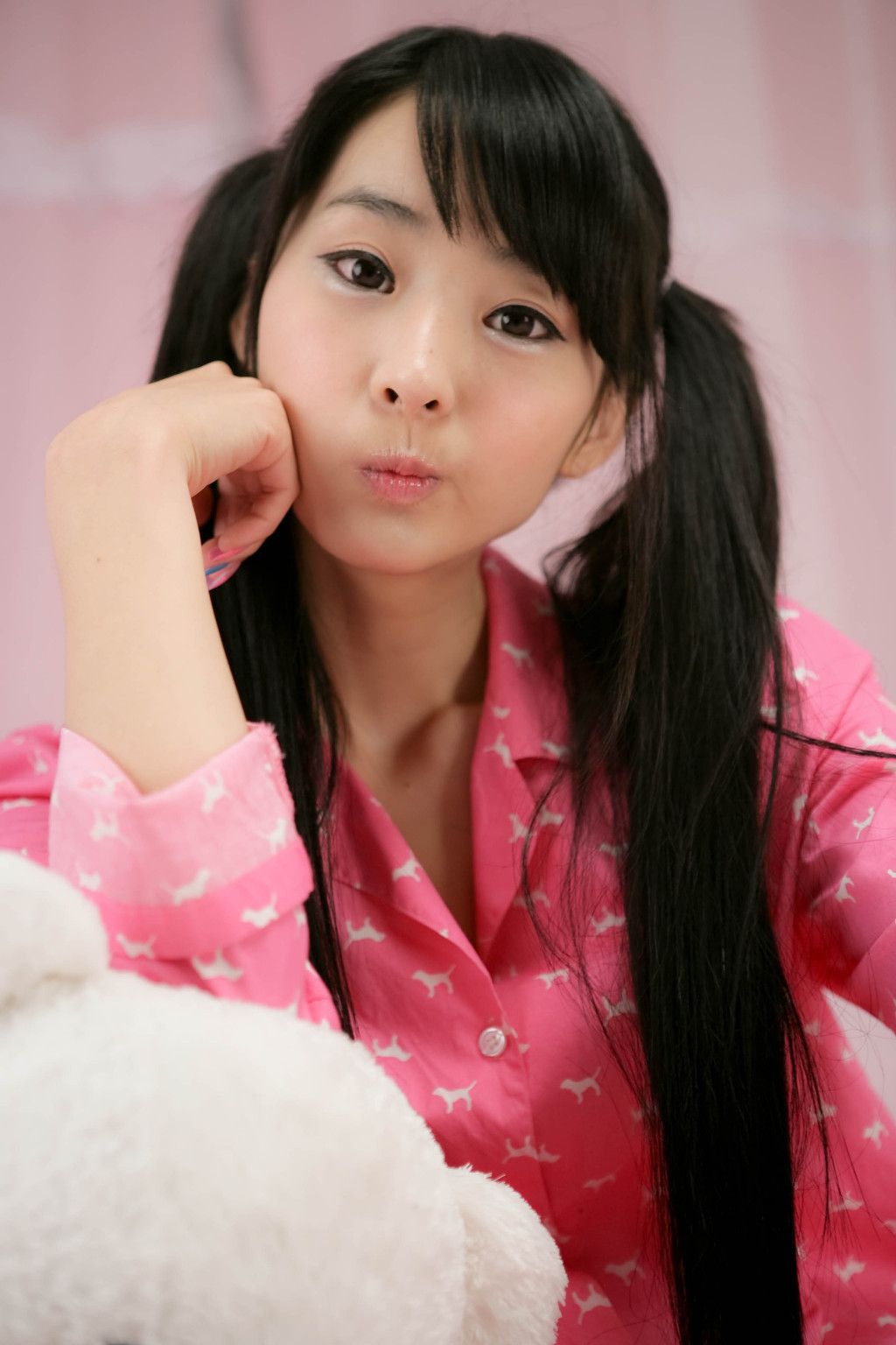 Seo You Jin Pink Pjs Jpg