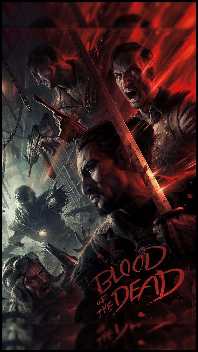 Call of Duty Black Ops Blood of the Dead iPhone Wallpaper