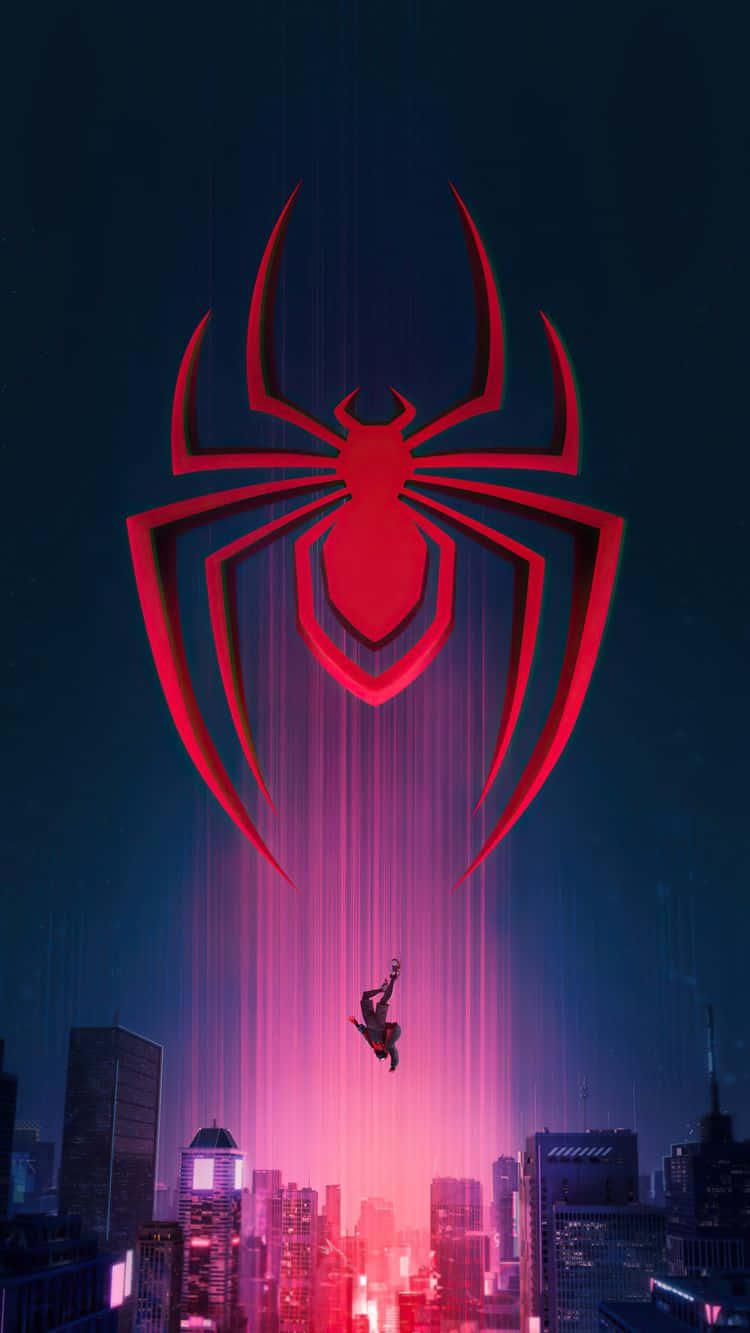 Marvel Spider Man Miles Morales iPhone Digital Artwork