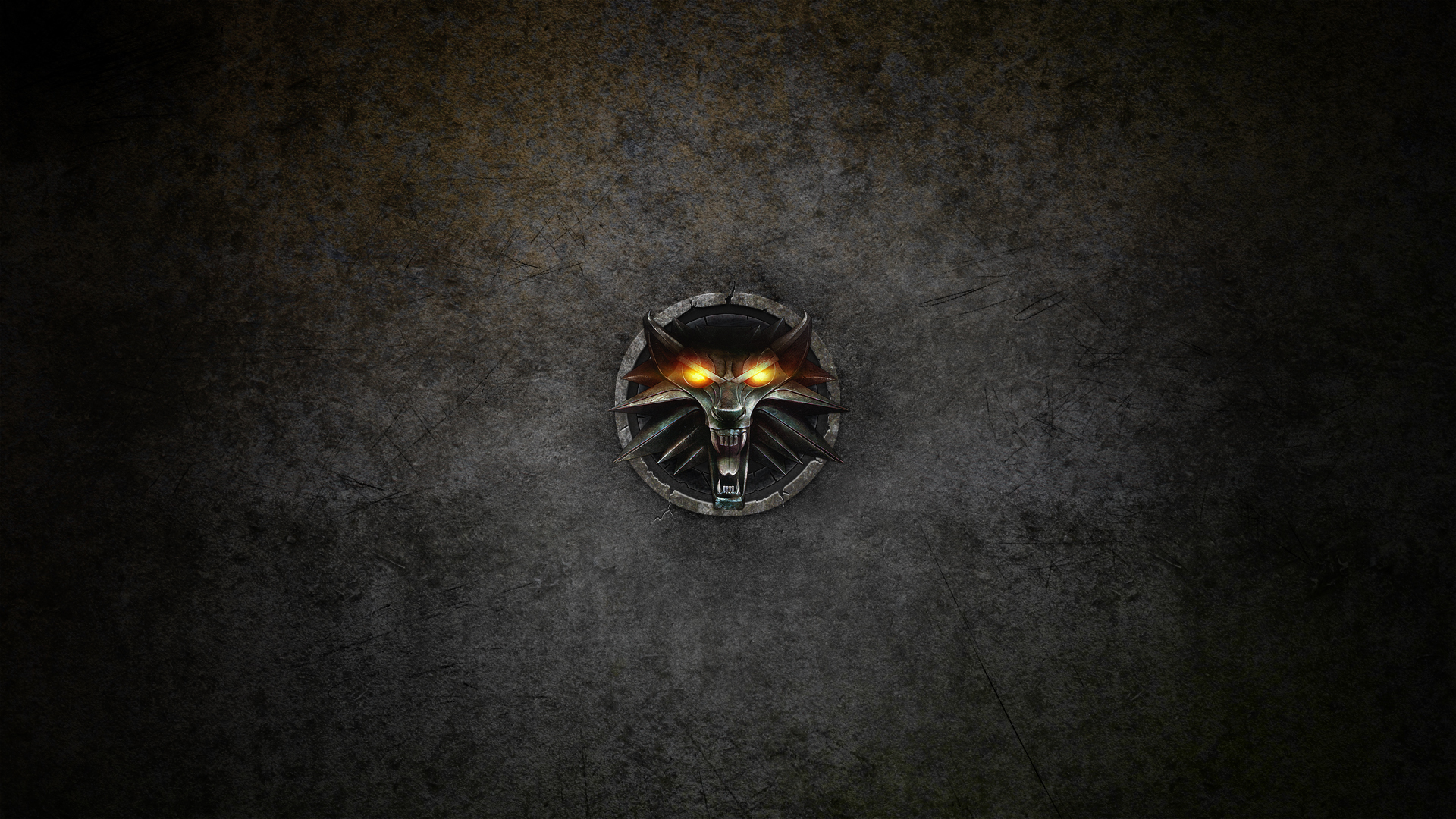 The Witcher wolf head medallion pendant necklace wallpaper The Witcher 1920x1080