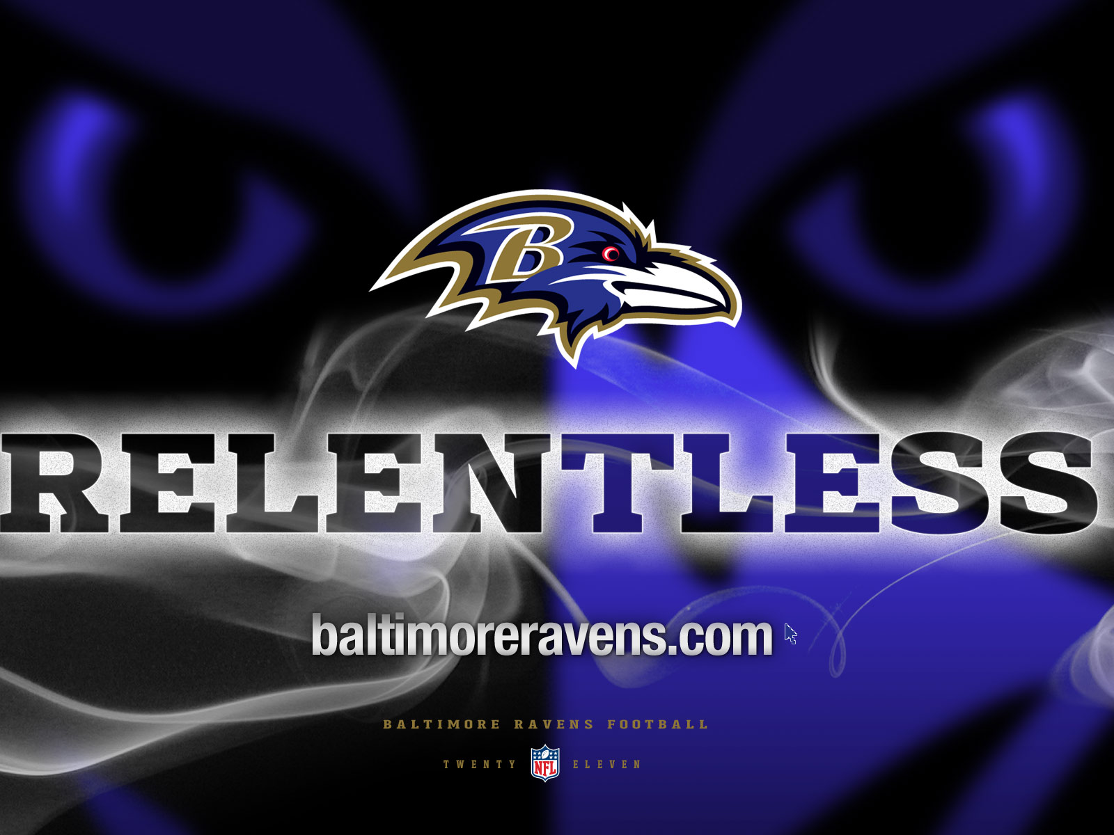 Nfl Baltimore Ravens Relentless Logo Desktop