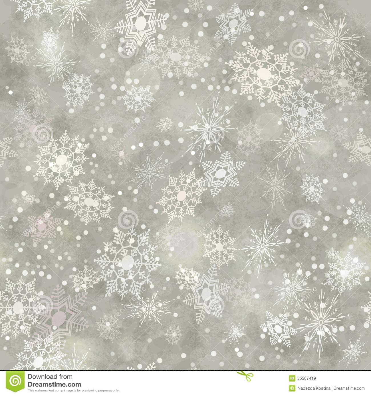 Wrapping Vintage Paper Snowflake Seamless Pattern Royalty
