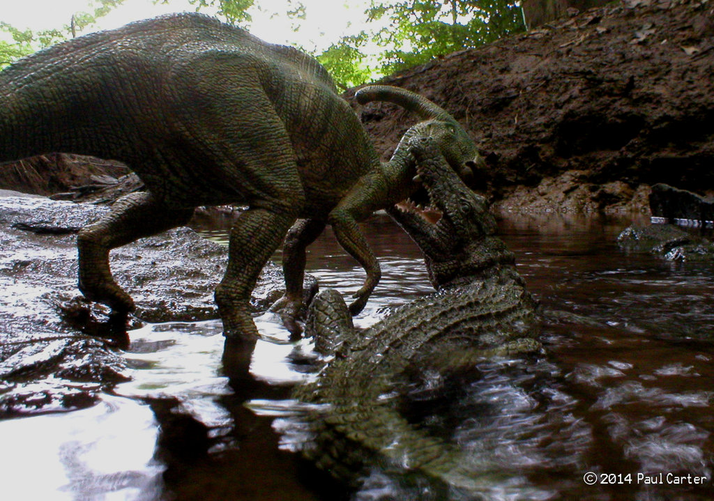 Parasaurolophus Vs Deinosuchus By Carnosaur
