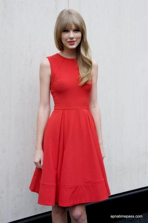 Taylor Swift Photo In Red Dress Apnatimepass