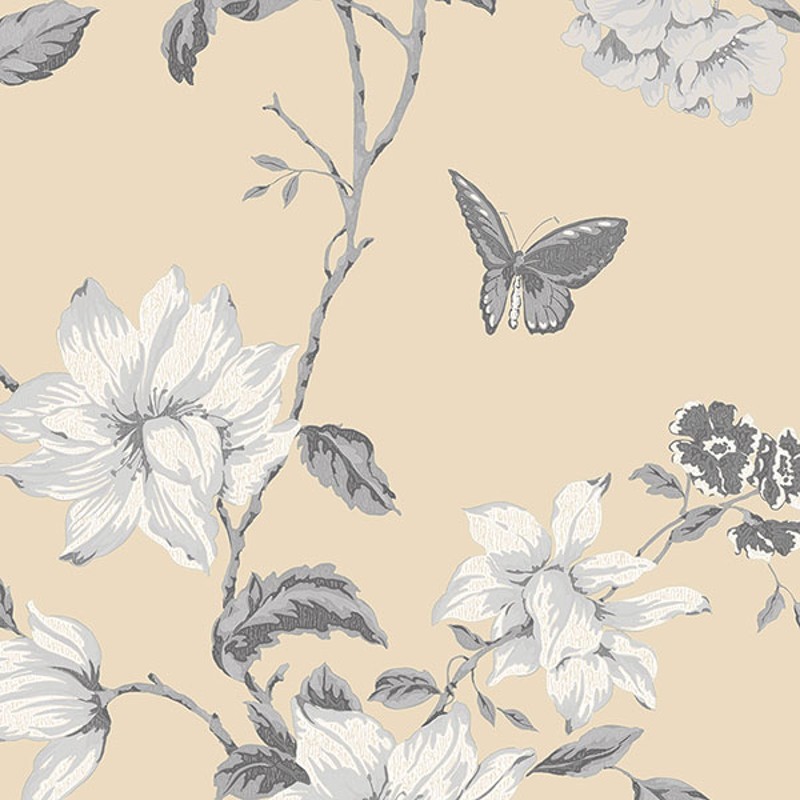 Wallpaper Botanical English Floral Trail Wallpaper