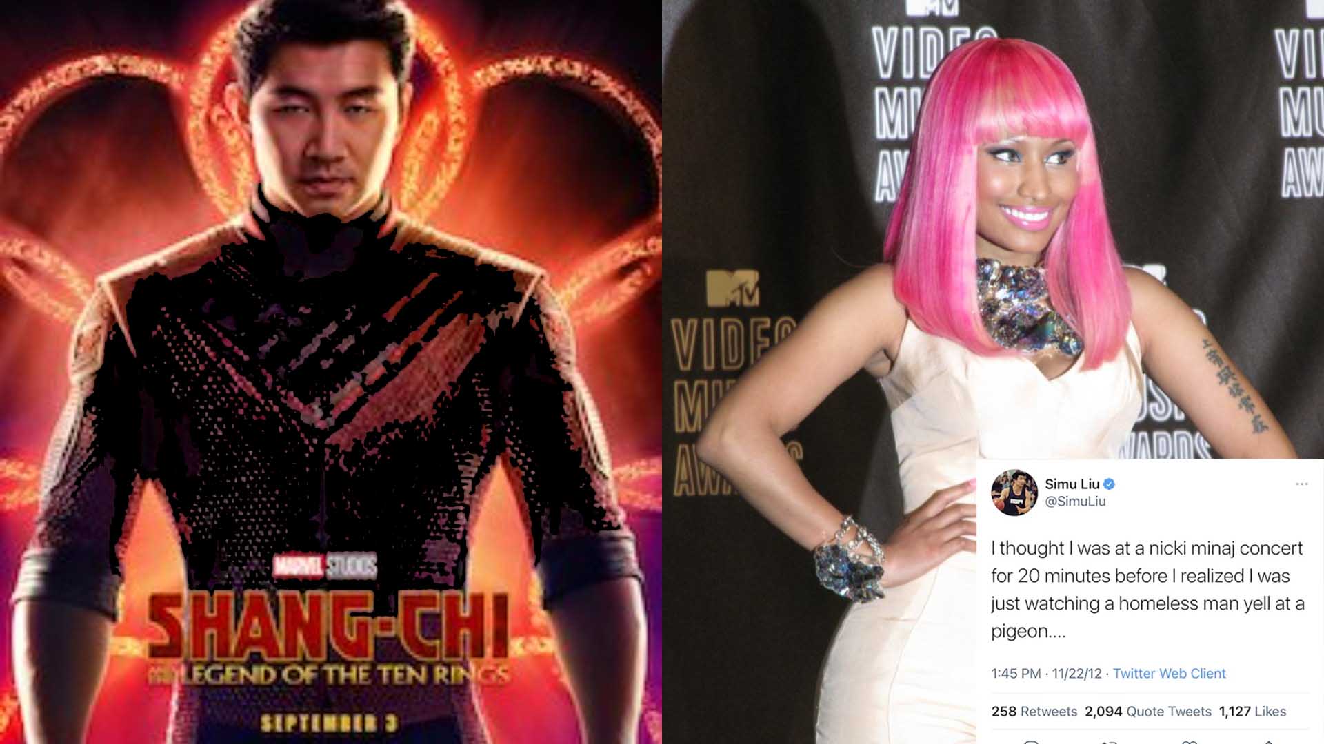 Shang Chi Star Simu Liu Flawlessly Raps Super Bass In Response