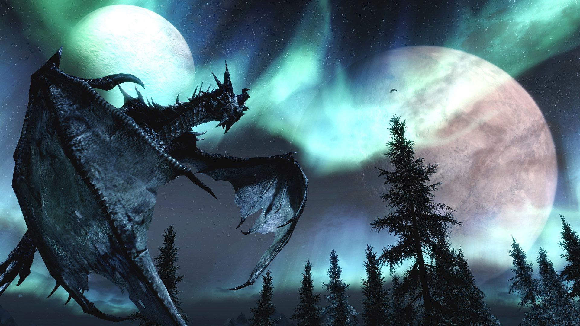The Elder Scrolls V Skyrim Dragon Wallpaper