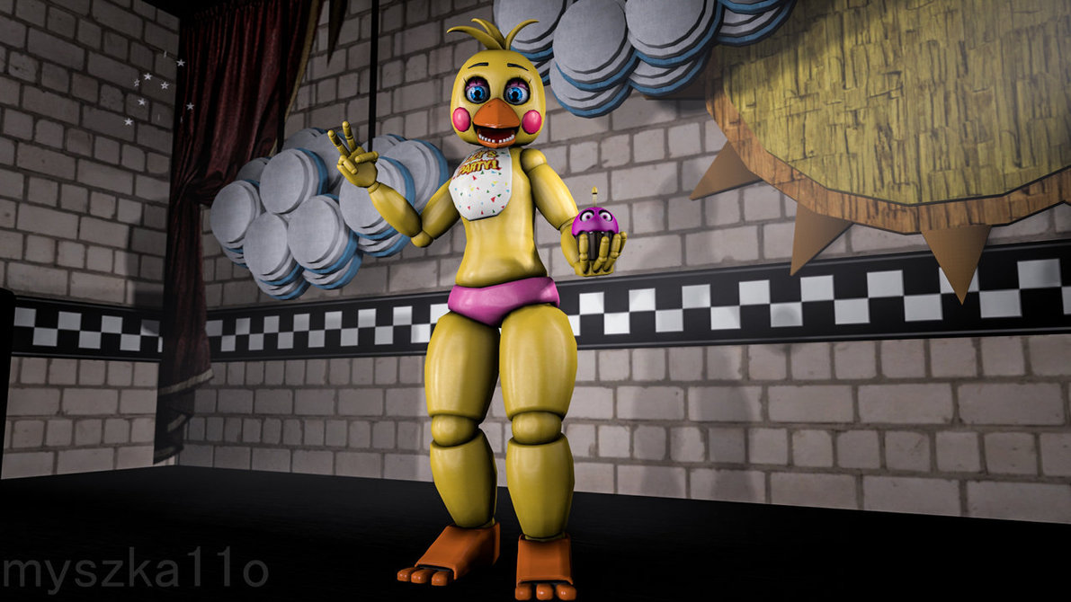 Party Time Everyone Toy Chica Sfm Wallpaper By Myszka11o On