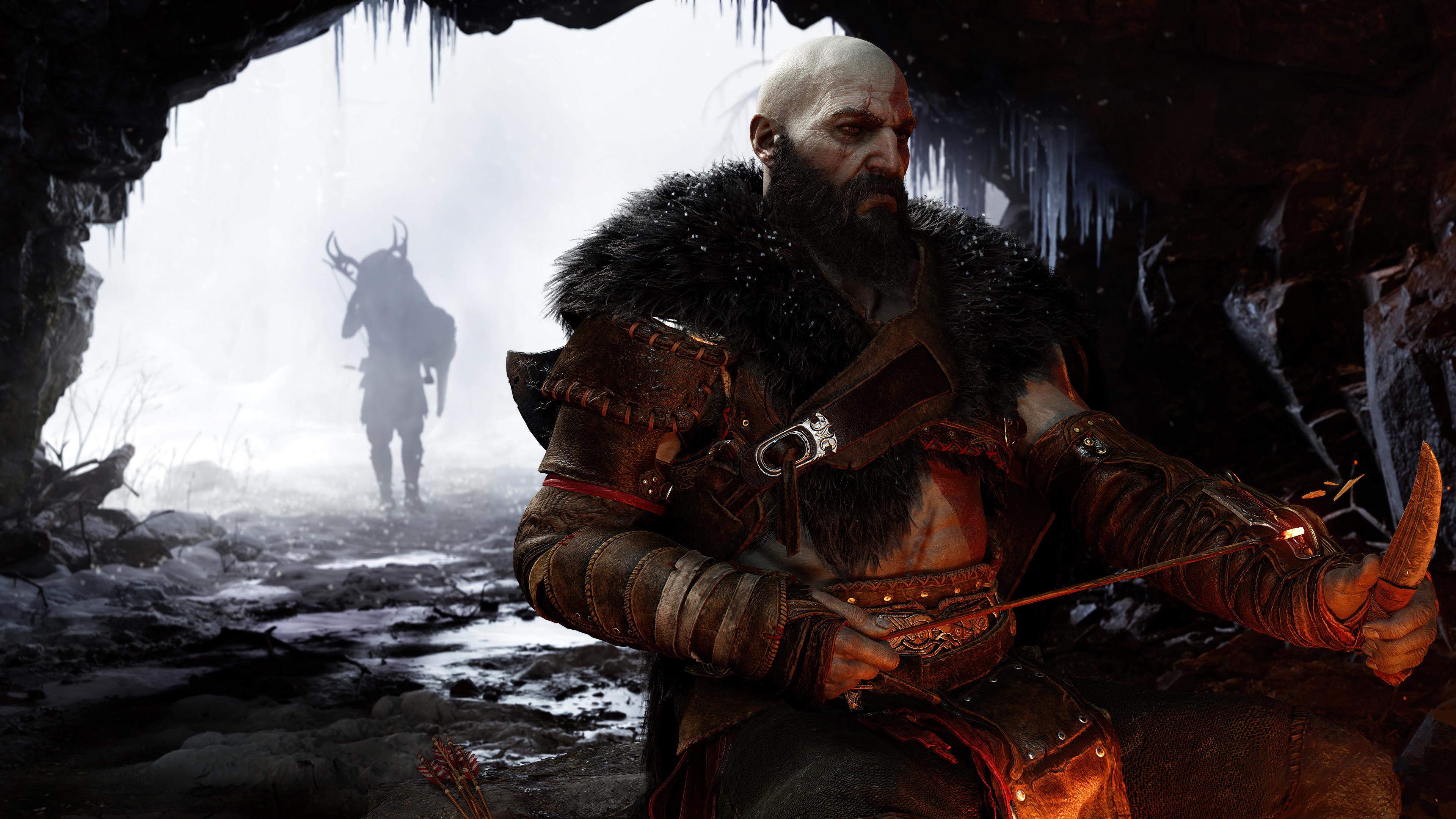 Kratos God Of War Ragnarok Ps5 4k Phone iPhone Wallpaper 7351b