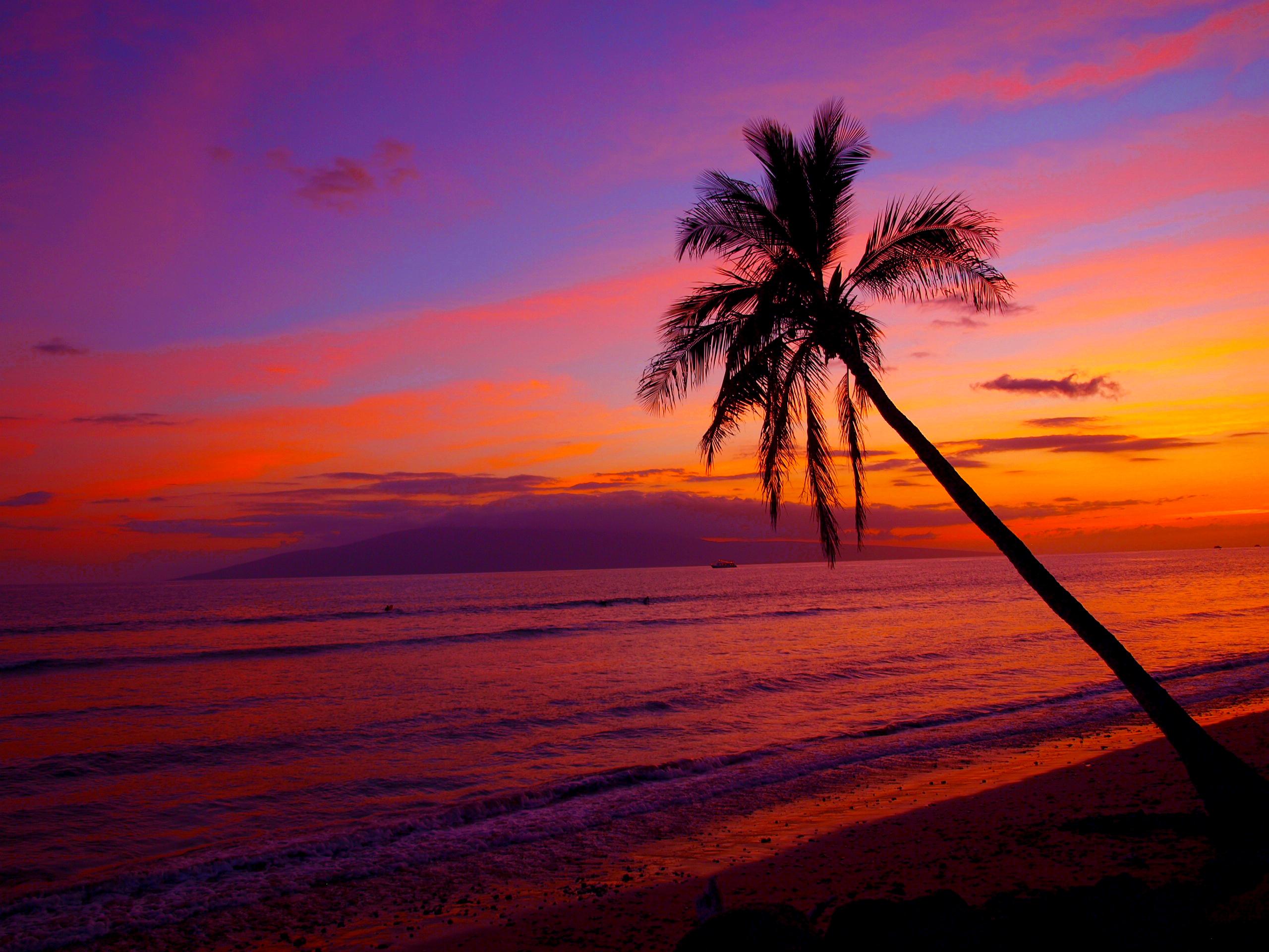Hawaii Sunset Wallpaper Desktop Long