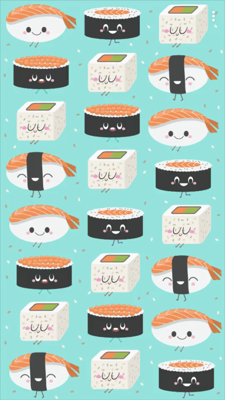 Cute Sushi Wallpaper iPhone Cat